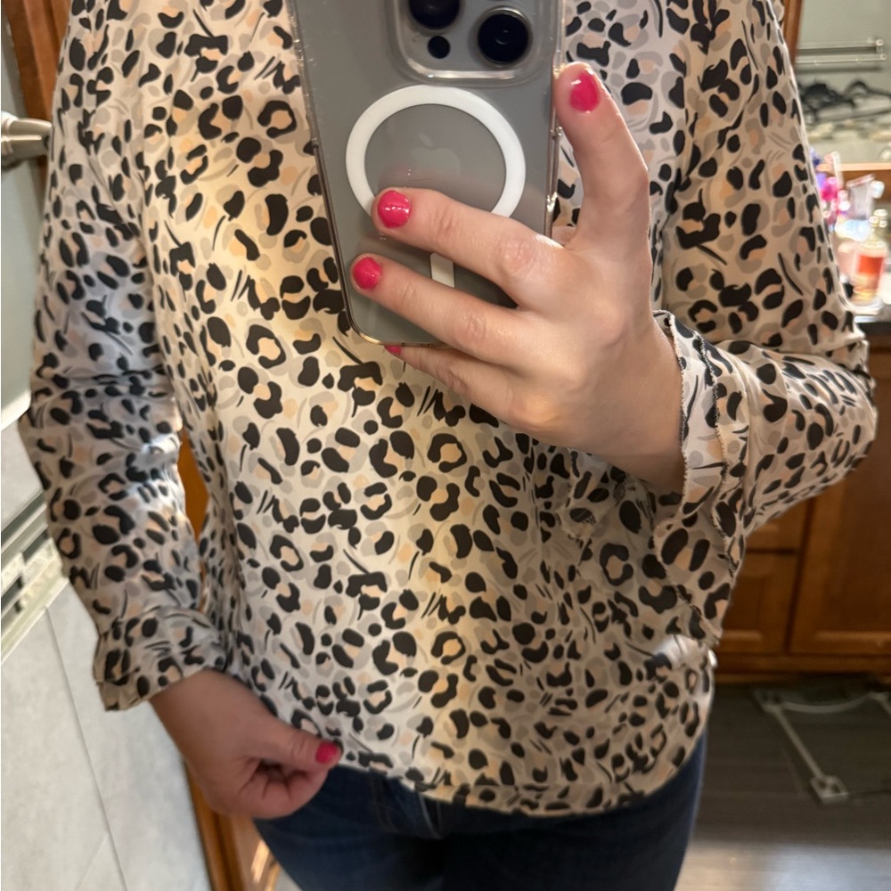 Leopard Print Women's Top